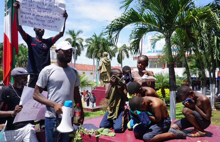 Desde principios de a&ntilde;o m&aacute;s de 3.500 migrantes africanos se han registrado ante el INM y desde agosto instalaron tiendas de campa&ntilde;a.