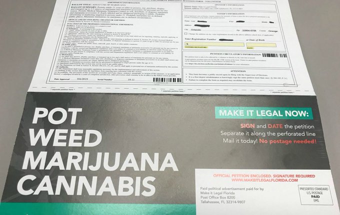 La organización detrás de la iniciativa, Make it legal Florida (Hazla legal, Florida), informó de que habían alcanzado esa simbólica cifra, indicaron medios locales.