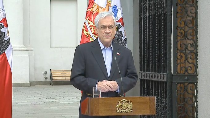 El presidente de Chile, Sebasti&aacute;n Pi&ntilde;era, anunci&oacute; este s&aacute;bado su intenci&oacute;n de levantar todos los estados de emergencia