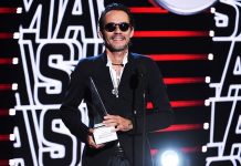 Anthony recibió el premio a la excelencia de un artista internacional como un homenaje a toda su carrera.