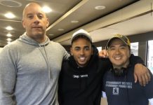 En el anuncio en la red social, Vin Diesel resalta un mensaje y aparece en una foto junto a Ozuna y el director de la película, Justin Lin.