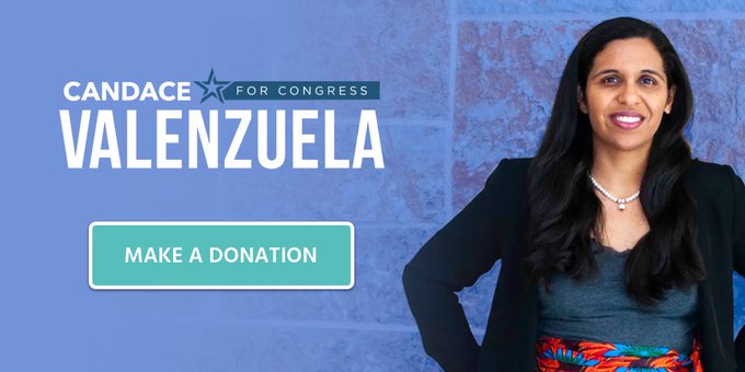 Valenzuela, de 34 a&ntilde;os y nacida en El Paso, compite junto a otros seis dem&oacute;cratas y cinco republicanos por una plaza en el Distrito 24 de Texas.