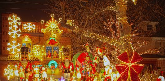 Celebración de la Navidad en Nueva York.