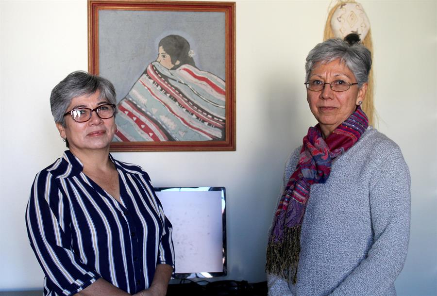 La activista guatemalteca, Emma Molina Theissen (i), y su hermana Mar&iacute;a Eugenia Molina Theissen (d), participan este martes durante un acto celebrado en Washington.