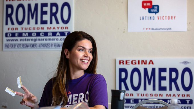 Romero, nacida hace 45 a&ntilde;os en Somerton, en la frontera con M&eacute;xico, y miembro del Partido Dem&oacute;crata, obtuvo un 56 % de los votos en las elecciones del 5 de noviembre.
