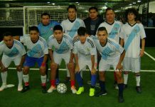 San Miguel goleó al San Francisco y asumió liderato en la Mexicana S.P. El sexteto Deportivo San Miguel que se encuentra desarrollando un excelente papel, logrando cerrar sus actividades del 2019, golenado al San Francisco para adueñarse del liderato en el presente campeonato invernal de la Liga Mexicana, Sunset Park, Brooklyn. (Foto Buki Chapin).
