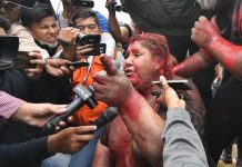 En el comunicado de hoy, la CIDH, que pertenece a la OEA, relató que "terceras personas habrían agredido verbal y físicamente a la señora Arce