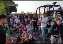 De acuerdo con el informe "Plan de Migración y Desarrollo" presentado, el flujo de migrantes que llega a la frontera sur de Estados Unidos pasó de 144.116 personas interceptadas en mayo a 42.710 en noviembre.