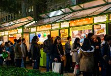 The Holiday Shops at Winter Village at Bryant Park.