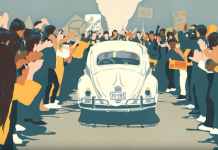 VW se despide del año en Nueva York con un homenaje al Beetle y su nuevo logo El fabricante alemán cesó este año la producción del Beetle en su planta de Puebla, en México.
