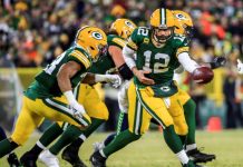 28-23. Rodgers y Adams dan victoria a Packers y jugarán final NFC ante 49ers El veterano mariscal de campo Aaron Rodgers volvió a ser el líder ganador del ataque de los Packers de Green Bay a los que guió al triunfo por 28-23 frente a los Seahawks de Seattle