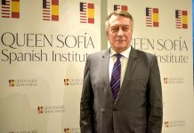 El presidente de la junta del Instituto Reina Sofía, Carlos Cordón-Cardó, posa para Efe durante la presentación del nuevo programa cultural para 2020 y los premios de este año este miércoles en Nueva York.