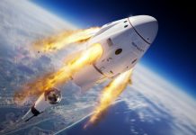 Luego de destruir el potente Falcon 9, SpaceX tiene previsto que la Crew Dragon caiga al mar lentamente sujetada por unos paracaídas.