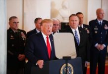 Trump anuncia poderosas sanciones a Irán y apuesta por nuevo acuerdo nuclear Trump indicó que, tras el lanzamiento de los misiles, "Irán parece estar retirándose, lo cual es algo bueno para todas las partes interesadas y algo muy bueno para el mundo".