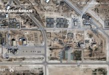 En las fotografías, captadas por la empresa Planet, se aprecia que al menos cinco instalaciones sufrieron daños por el ataque a esa base.