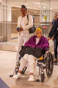 La opositora cubana Xiomara Cruz Miranda, activista de las Damas de Blanco, lleg&oacute; este martes a Miami con una visa humanitaria para tratarse del mal que la aqueja 