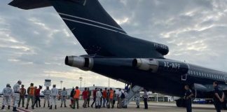 Con este tercer vuelo, del que se informó este miércoles, suman ya 329 personas de Honduras que han sido retornadas a su país de origen en las últimas 24 horas.
