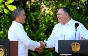 el presidente colombiano, Iván Duque; el jefe de la Asamblea Nacional de Venezuela, Juan Guaidó, y el secretario de Estado de EE.UU., Mike Pompeo, participarán mañana en Bogotá en la III Conferencia Ministerial Hemisférica de Lucha contra el Terrorismo.