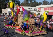 Un buen número de talentosas personalidades latinas marcharon este miércoles en la edición 131 del multitudinario Desfile de las Rosas