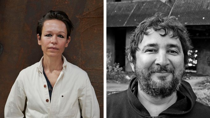 Carol Bove y  H&eacute;ctor Zamora.