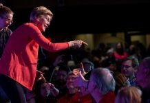 La candidata demócrata a la presidenta de los Estados Unidos, la senadora Elizabeth Warren.