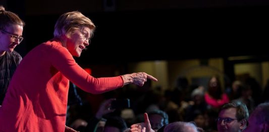La candidata demócrata a la presidenta de los Estados Unidos, la senadora Elizabeth Warren.