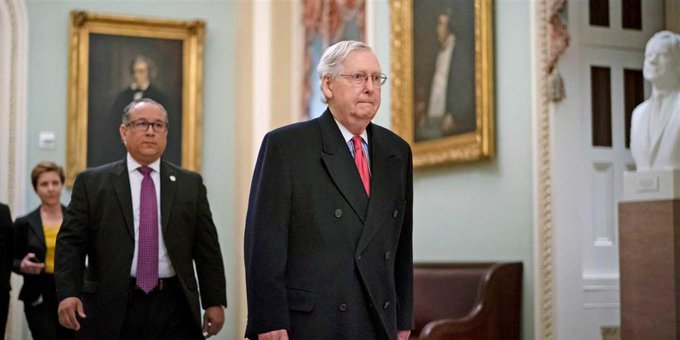 Mitch McConnell, anunció que el juicio político concluirá en "los próximos días" y que el voto definitivo para destituir o no a Trump será el miércoles.