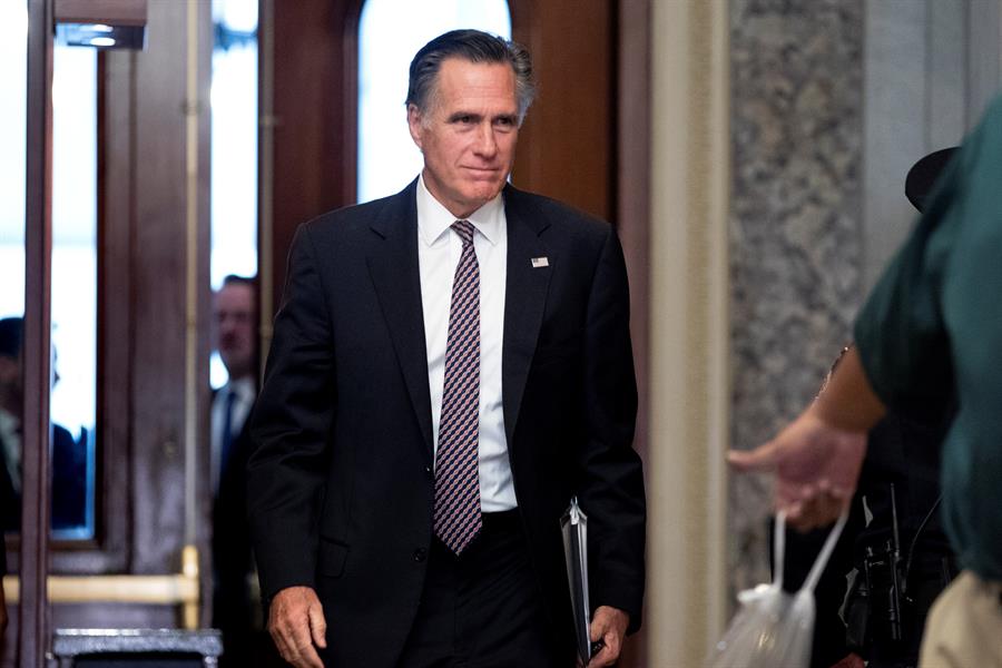 El senador republicano de Utah Mitt Romney