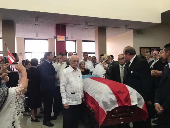 Los actos de adi&oacute;s a Cancel Miranda continuar&aacute;n ma&ntilde;ana, donde ser&aacute; expuesto en el Museo Casa Grande de esa ciudad de la costa oeste de Puerto Rico.