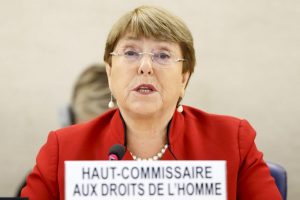  Michelle Bachelet, afirm&oacute; hoy que la violencia y el acoso contra periodistas, opositores, l&iacute;deres sindicales, autoridades universitarias y otros colectivos contin&uacute;a en Venezuela