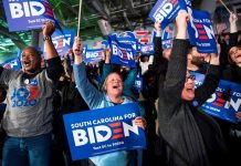 Joe Biden ganó este sábado las primarias demócratas en Carolina del Sur