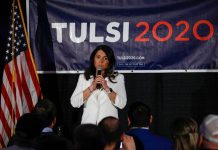 La única mujer que quedaba en carrera presidencial demócrata se retira "Hoy suspendo mi campaña presidencial y ofrezco todo mi apoyo al vicepresidente Joe Biden en su afán de unir al país", dijo Gabbard.