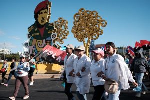 El Gobierno de Nicaragua desafi&oacute; este s&aacute;bado a la pandemia del coronavirus con una marcha multitudinaria denominada &ldquo;Amor en tiempos del Covid-19&rdquo;