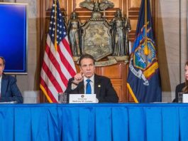 Nueva York prohíbe congregaciones de más de 500 personas por el coronavirus La prohibición no afectará a escuelas, hospitales, residencias de ancianos o al sistema público de transporte, según explicó Cuomo en conferencia de prensa.