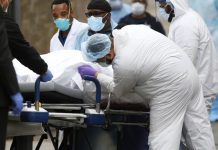 Nueva York., registró este martes 75.795 casos y 1.550 fallecidos, 332 muertos más que el lunes, mientras las autoridades refuerzan su sistema sanitario a la espera del pico de contagios.