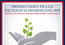 Seis dominicanos residentes en Puerto Rico fueron reconocidos con el Premio INDEX-PR a la Excelencia Dominicana 2019 que concede el Instituto de Dominicanos y Dominicanas en el Exterior