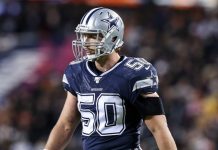 El apoyador Sean Lee regresará a los Cowboys de Dallas, para quienes jugará su décimo primera temporada.