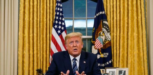 El presidente Donald Trump anunció este miércoles la suspensión de todos los viajes desde los países de Europa a Estados Unidos con la excepción del Reino Unido para prevenir la propagación del coronavirus.