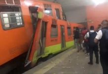 Un fallecido y 41 heridos al chocar dos convoyes en metro de la Ciudad de México Un fallecido y 41 heridos causó un choque entre dos convoyes del metro de la Ciudad de México en la zona de Tacubaya