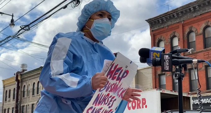 Enfermeras de El Bronx exigen respeto.