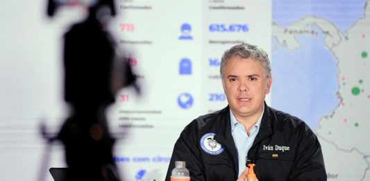 Iván Duque, descartó este domingo la próxima reapertura del país a vuelos internacionales aún en caso de que el 27 de este mes se suavice la cuarentena que decretó para contener la expansión del COVID-19.