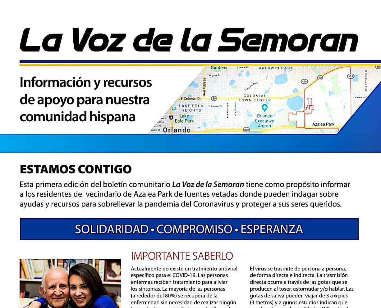 Grupos hispanos del centro de Florida, con gran población de puertorriqueña, lanzaron este martes "La voz de la Semoran".