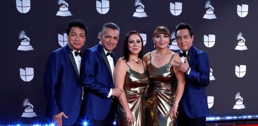 La banda mexicana Los Ángeles Azules, reconocidos en el mundo de la música por su particular interpretación de la cumbia popular