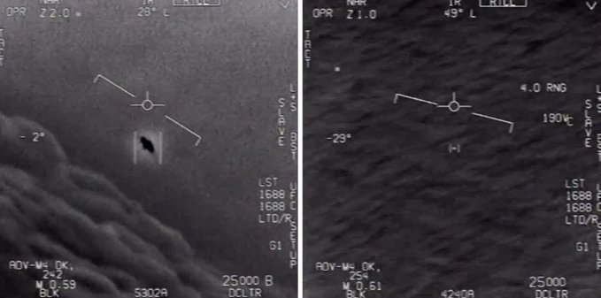 El fen&oacute;meno a&eacute;reo que se aprecia en los v&iacute;deos permanece clasificado como no identificado", explic&oacute; el Pent&aacute;gono sobre estas im&aacute;genes.