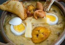 La fanesca, plato del Viernes Santo en Ecuador, se queda en casa por COVID-19 La fanesca, el tradicional potaje de la Semana Santa en Ecuador, que se suele servir el Viernes Santo, también ha sufrido el coletazo del coronavirus, aunque su preparación, por esa misma razón, ha vuelto obligado al seno de la familia en este tiempo de cuarentena.