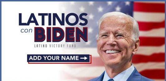 El grupo Latino Victory lanzó este jueves una web bilingüe para apoyar la candidatura del ex vicepresidente Joe Biden