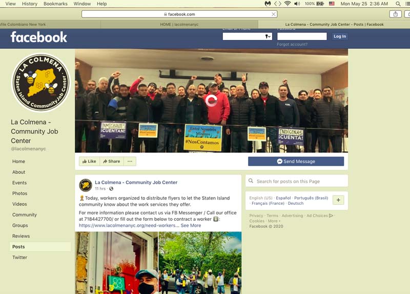 Imagen de la p&aacute;gina de facebook de La Colmena.