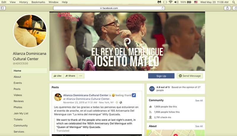 Imagen de la p&aacute;gina de facebook de Alianza Dominicana. 