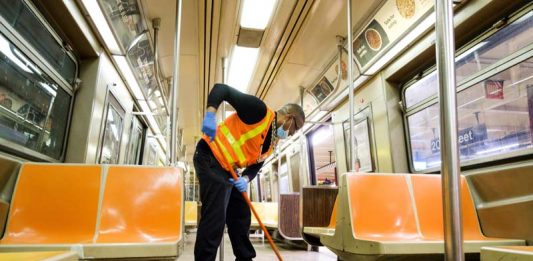 limpieza del metro