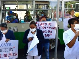 Trabajadores del Instituto Nacional de Enfermedades Respiratorias